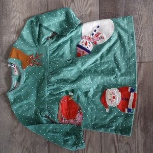 Baby Boden Holiday Applique Dress